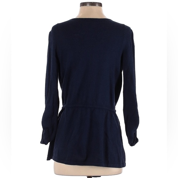 Lucky Brand 3/4 sleeve navy blue cardigan XS - Picture 2 of 2